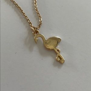 NWOT - Gold Flamingo Necklace